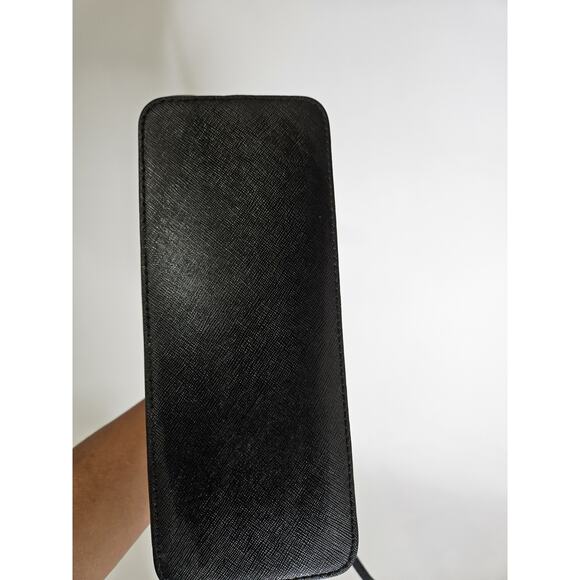 Michael Kors Cindy Dome Small Leather Crossbody Purse Black - Picture 4 of 6